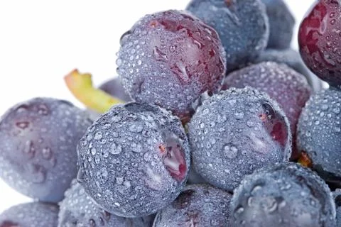 Grapes with drops, fruit. Foto stock