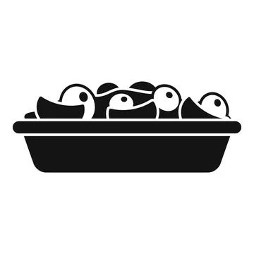Grapes fruit salad icon simple vector. Fresh food Stock Illustration
