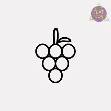 Grapes icon Stock Illustration