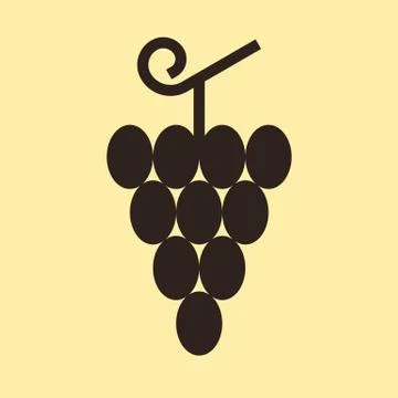 Grapes icon Illustrazione stock