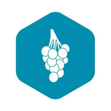 Grapes icon, simple style Stock Illustration