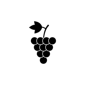 Grapes icon vector Stock Illustration