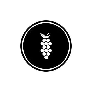 Grapes icon vector Stock Illustration