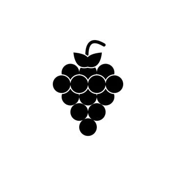 Grapes icon vector Stock Illustration