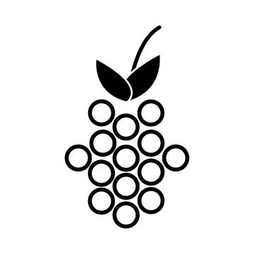 Grapes icon vector Stock Illustration