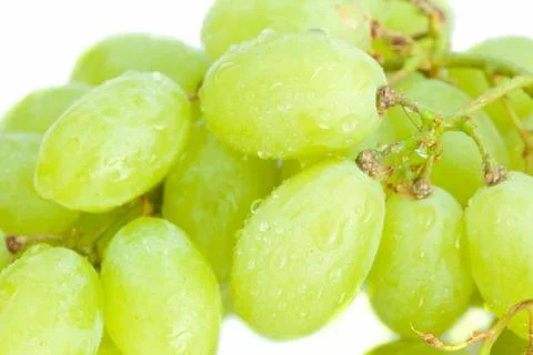 Grapes isolated on white Stock Photos