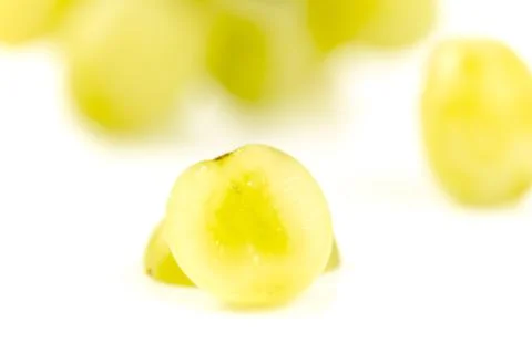 Grapes isolated on white Stock Photos