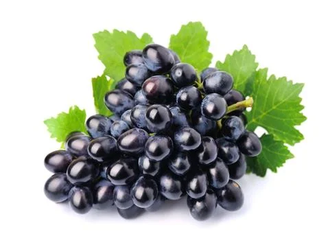 Grapes with leafs Foto stock