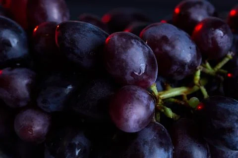 Grapes with natural bloom texture for rustic food photo Stock Photos