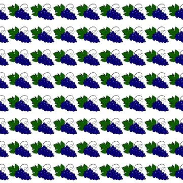Grapes pattern Illustrazione stock