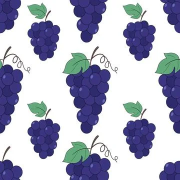 Grapes pattern Stock Illustration