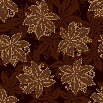 Grapes seamless Stock Illustration