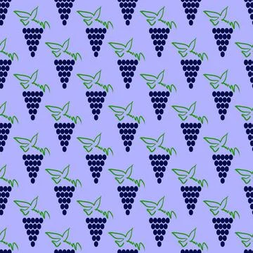Grapes Seamless Pattern. Grapes Seamless Pattern. Vine Background. Fruits ... Stock Photos