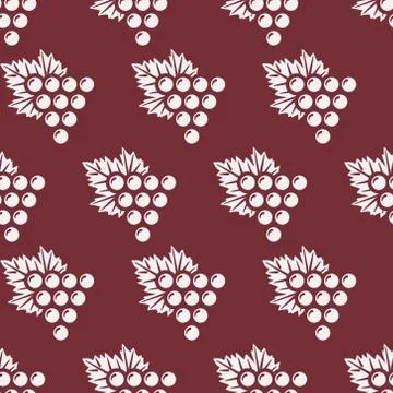 Grapes seamless pattern Stock Illustration