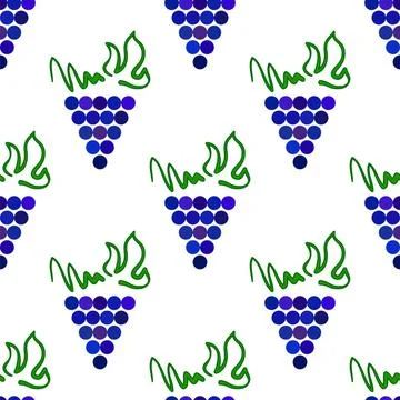 Grapes Seamless Pattern. Vine Background Grapes Seamless Pattern. Vine Bac... Foto stock