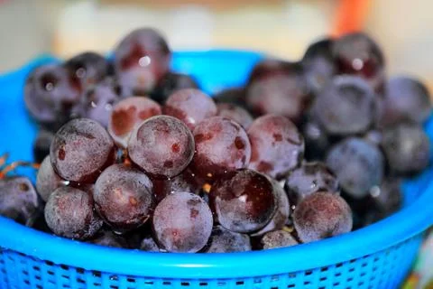 Grapes on the table Stock Photos