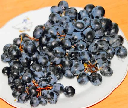 Grapes on the table Foto stock