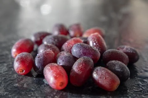 Grapes on a table Stock Photos