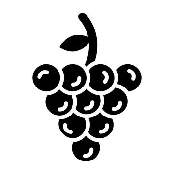 Grapes Vector Icon Design Illustration Stock Illustration