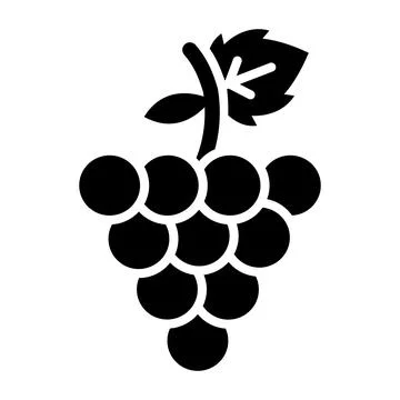 Grapes Vector Icon Design Illustration Illustrazione stock