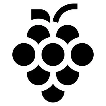 Grapes Vector Icon Design Illustration Stock Illustration