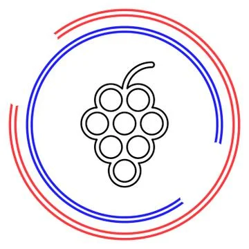Grapes vector icon Stock Illustration