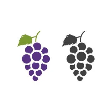 Grapes vector icon illustration design Stock Illustration