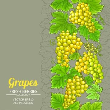 Grapes vector pattern Stockillustratie