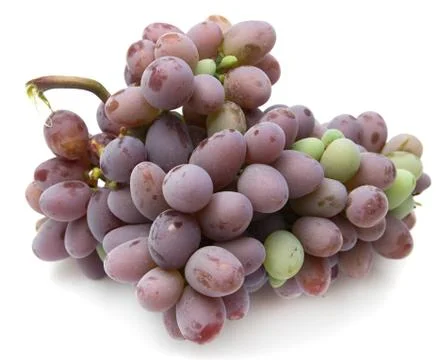 Grapes on white background Stock Photos