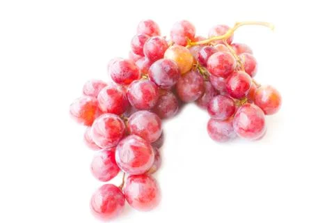 Grapes on a white background Stock Photos
