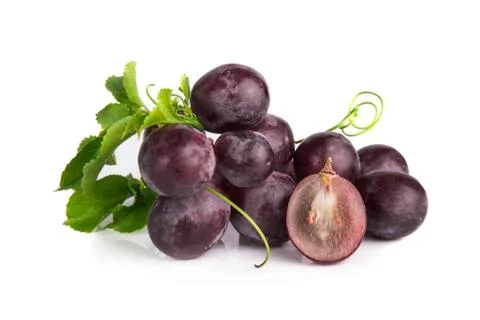 Grapes on a white background Foto stock