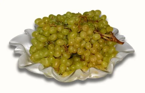 Grapes on the white. Stock Photos