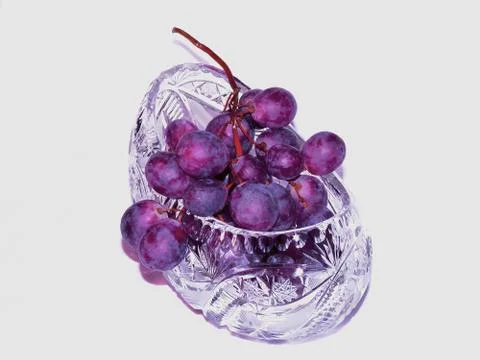 Grapes on white Stock Photos