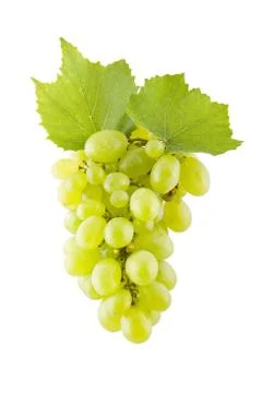 Grapes on white Stock Photos