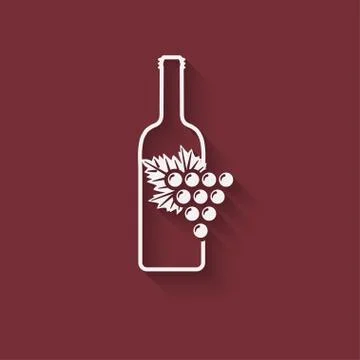 Grapes wine design element Stock-Illustration