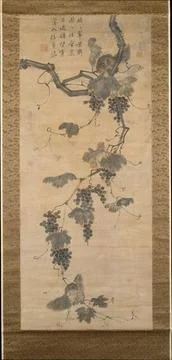 Grapevine and Squirrels early 19th century Unidentified artist The subject .. Stock Illustration