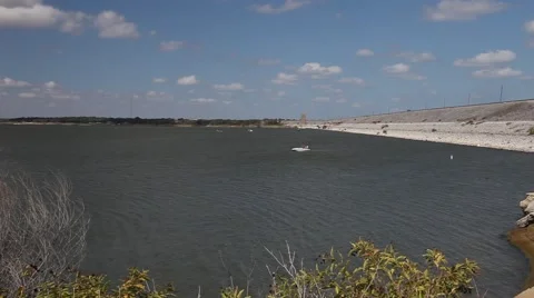 Grapevine Lake in Grapevine Texas. Stockbeeldmateriaal 68595468