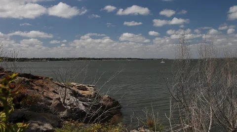 Grapevine Lake in Grapevine Texas. Stockbeeldmateriaal 68595526