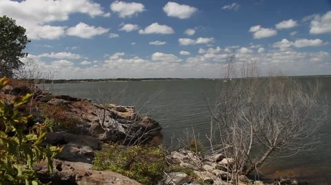 Grapevine Lake in Grapevine Texas. Stockbeeldmateriaal 68595574