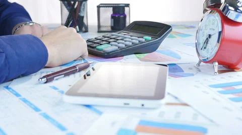 Graph And Calculate Stock-Footage 64058200