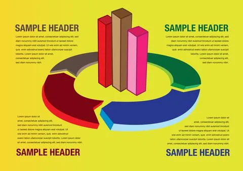 Graph and Chart Business Layout Background イラスト素材