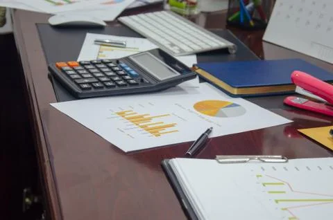 Graph and charts Stock Photos