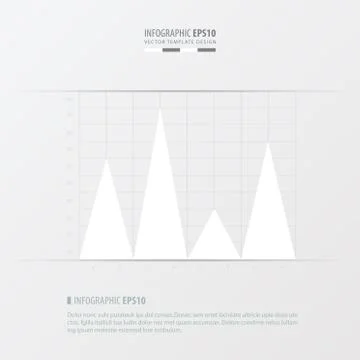 Graph and infographic design   white color Illustrazione stock