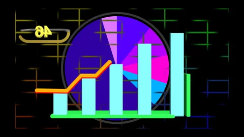 Graph animation- 4k video 3d camera depth Video stock 316475809