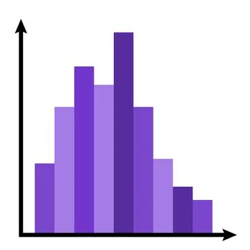 Graph with arrow, Math related illustration, Geometric - shapes Stock Illustration