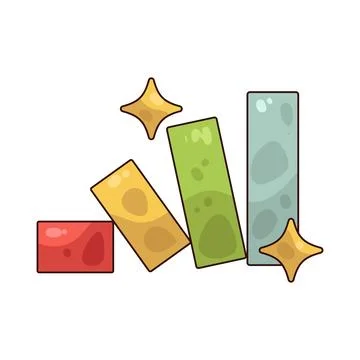 Graph bar illustration Stock Illustration
