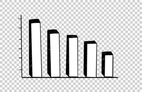 Graph bars drawing illustration animation with transparent background Stock Footage 42454238