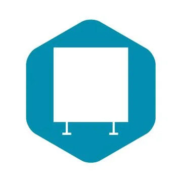 Graph board icon, simple style Stock Illustration
