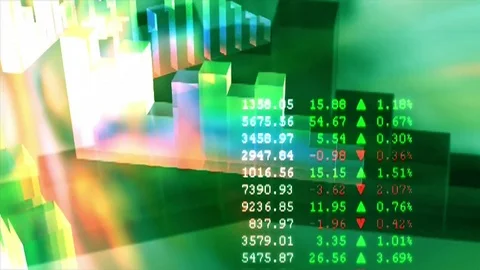 Graph business finance chart Stock Footage 90880033