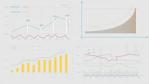 Graph chart 2D HUD digital Data User Interface screen text. 库存影片 329065291